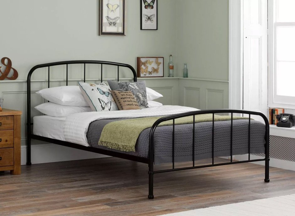 Металлические кровати для спальни цвет никель