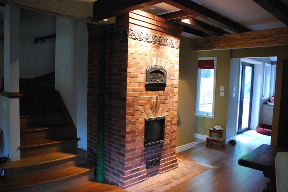 Противоточная финская печь