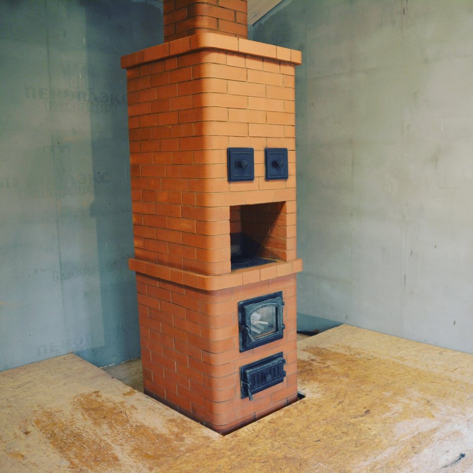 Отопительно-варочная колпаковая печь 890х890 мм