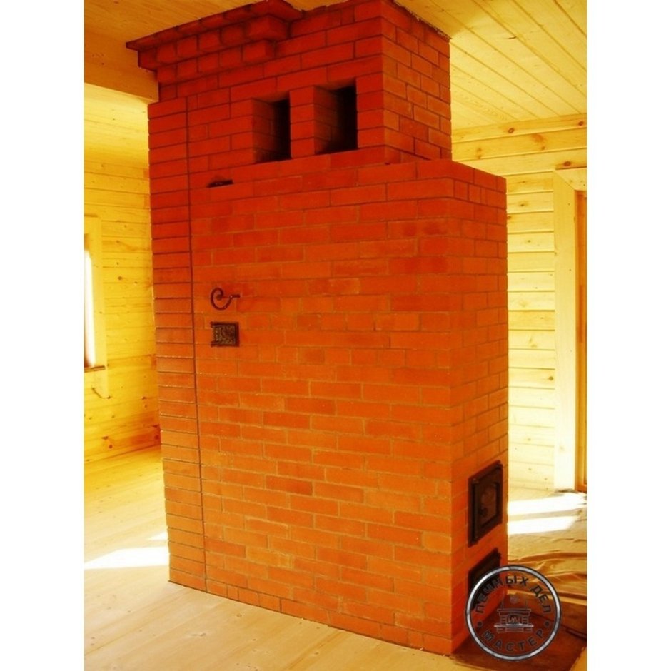 Кирпичная печь голландка отопительная варочная