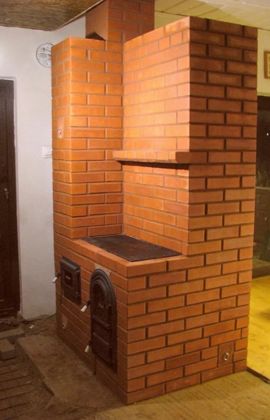 Отопительно-варочная печь шведка