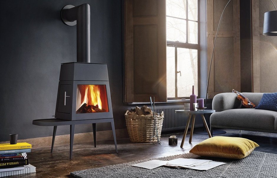 Дровяная печь-камин Skantherm ator+ 7 KW