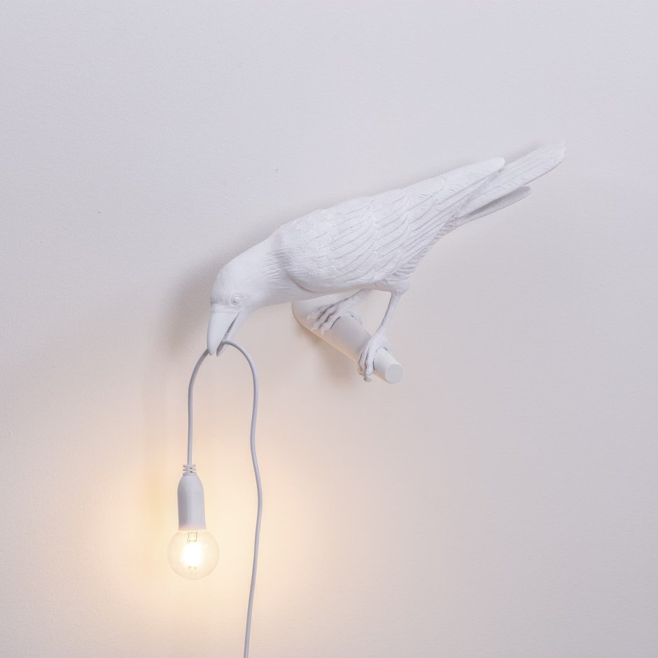 Бра Seletti Bird Lamp White looking