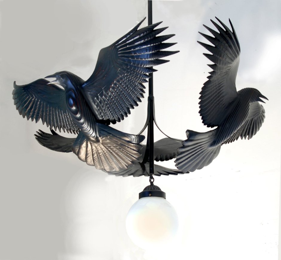 Seletti люстра Chandelier ворон