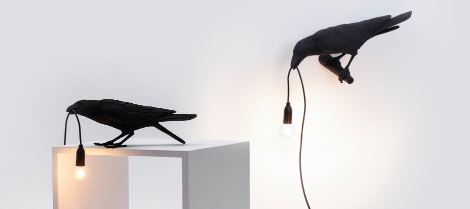 Бра Seletti Bird Lamp White looking