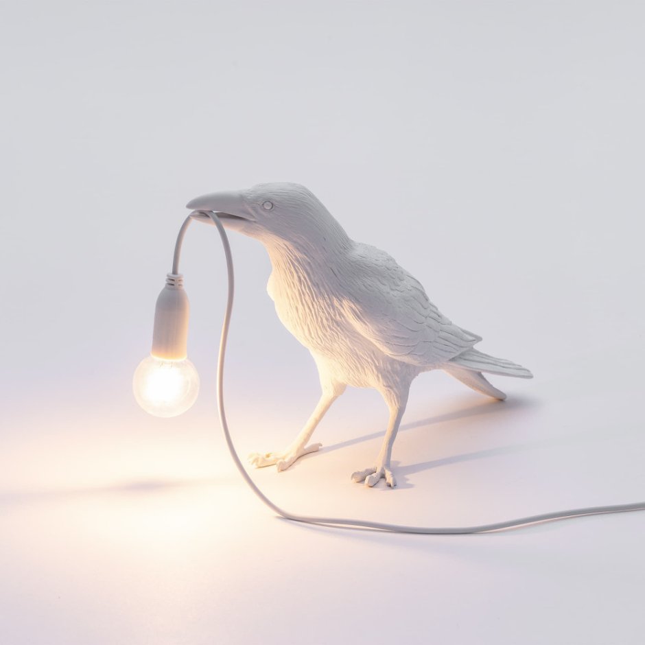 Бра Seletti Bird Lamp White looking