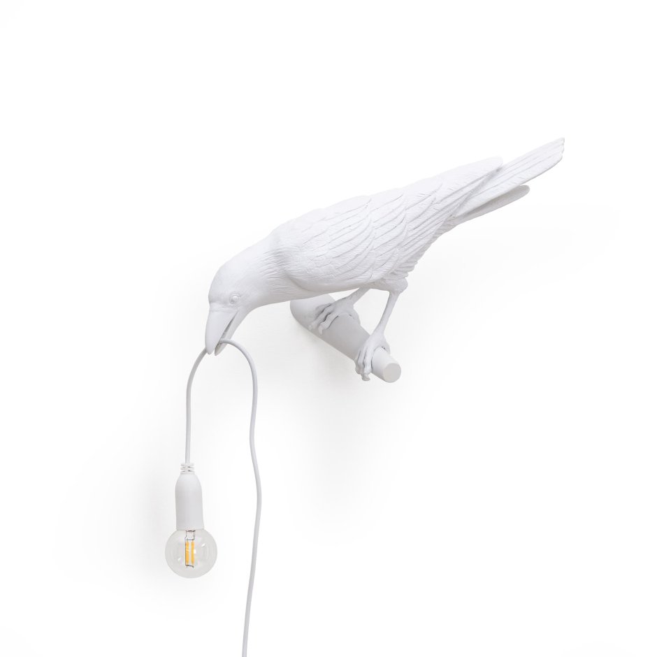 Бра Seletti Bird Lamp White looking