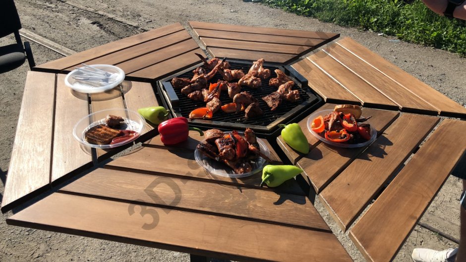 Стол-гриль 6-ти местный MGRILL (комфорт)