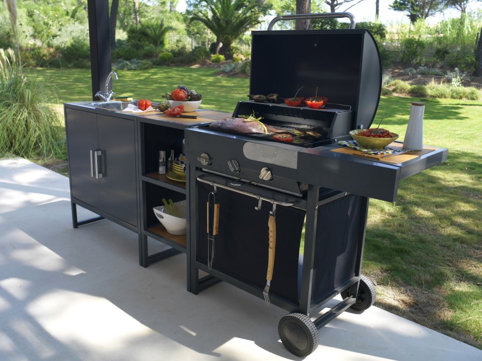 Угольный гриль go Garden Blazer 47, 96х49х81 см