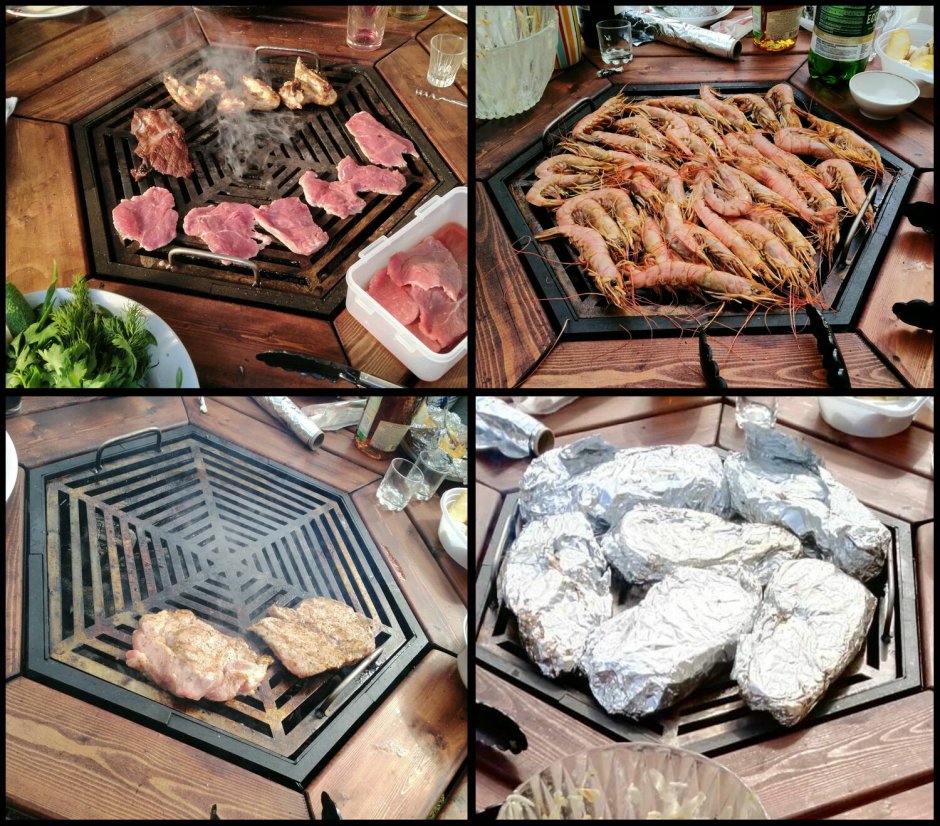 Стол мангал октагон