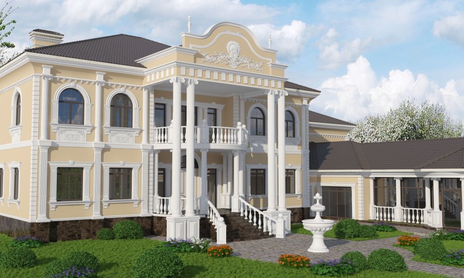 Дом с лепниной