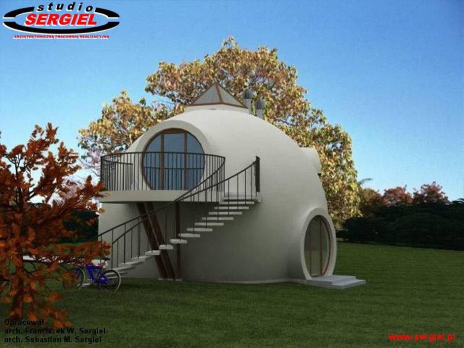 Купольный дом из пенопласта