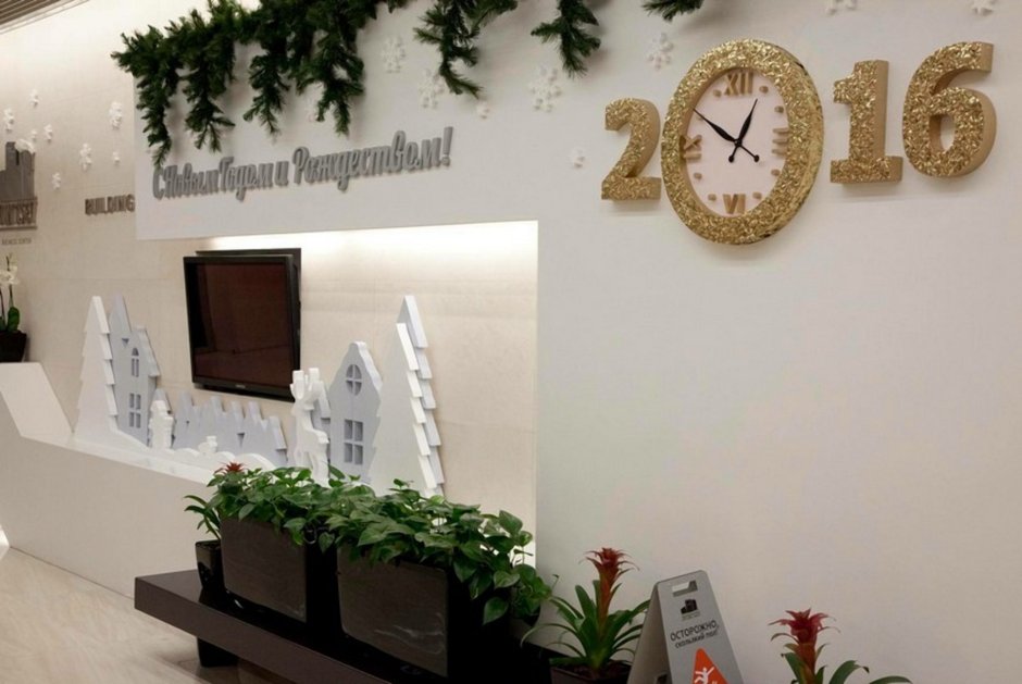 Новогодние композиции из пенополистирола