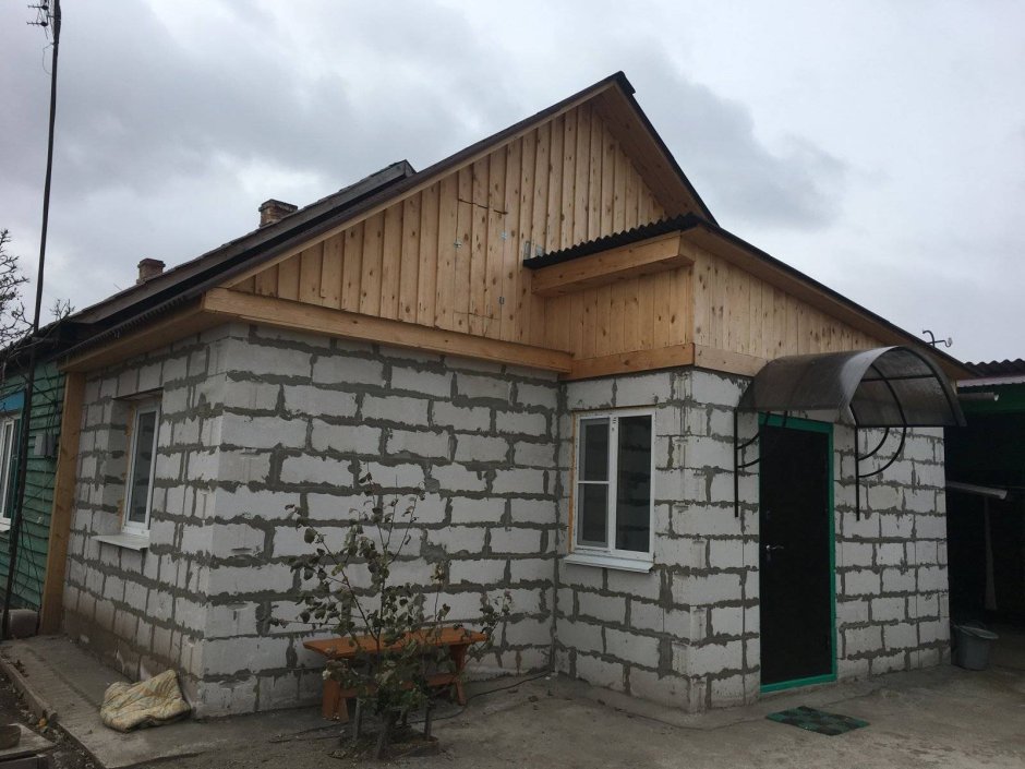 Пристройка то з газобетона