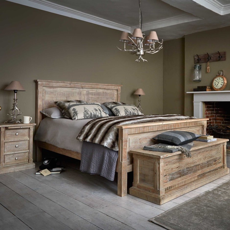 Rustic Wood Decor спальня