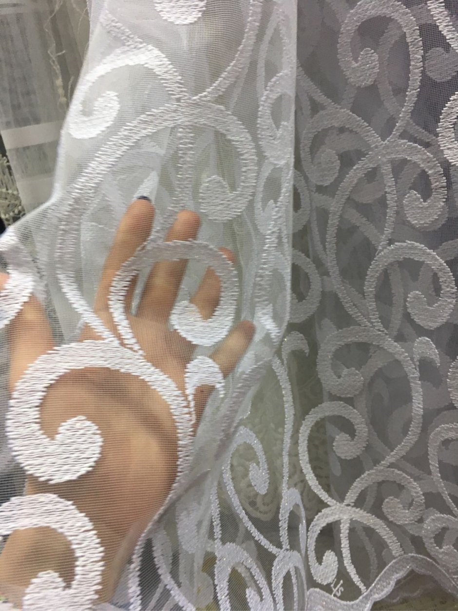 Тюль ажурная