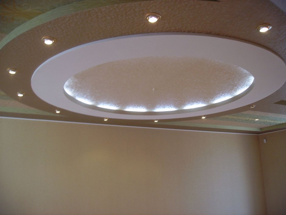 Многоуровневые подвесные потолки из гипсокартона