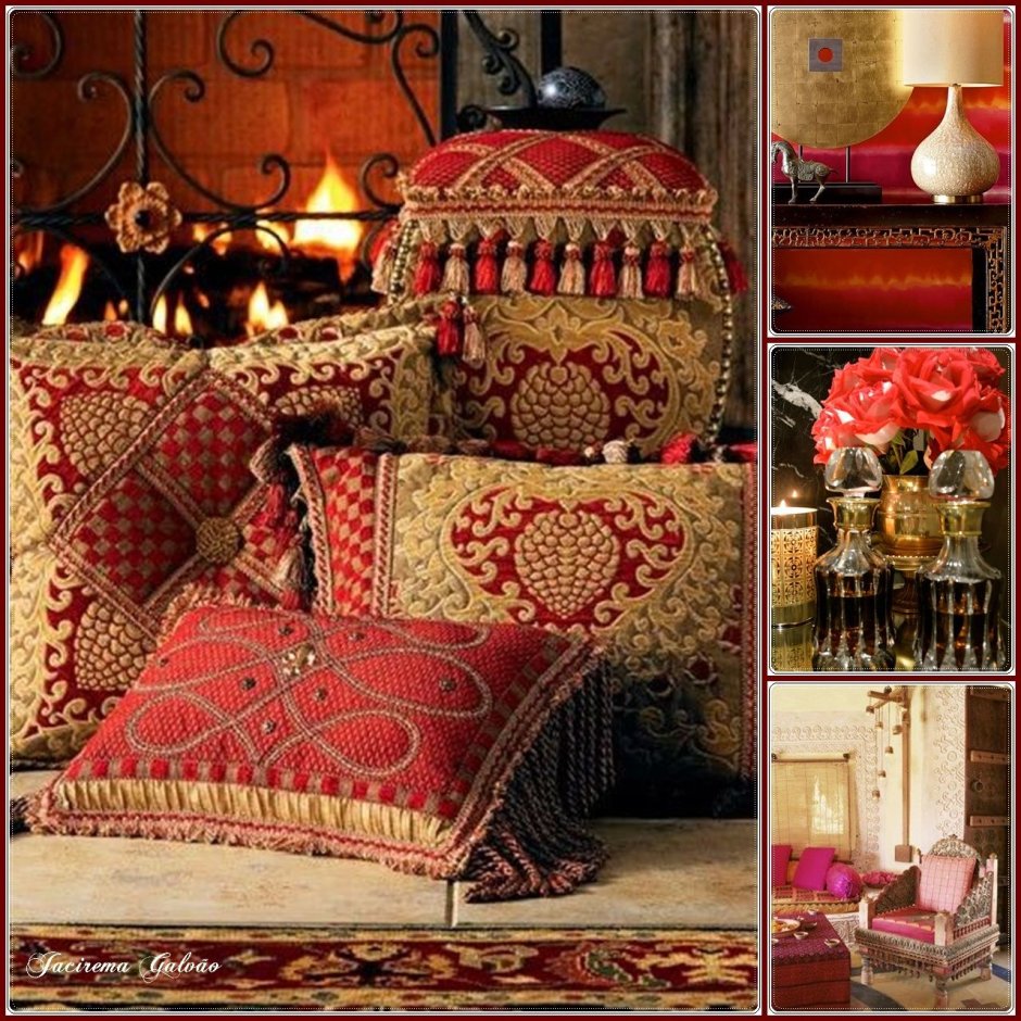 Декоративные подушки в арабском стиле