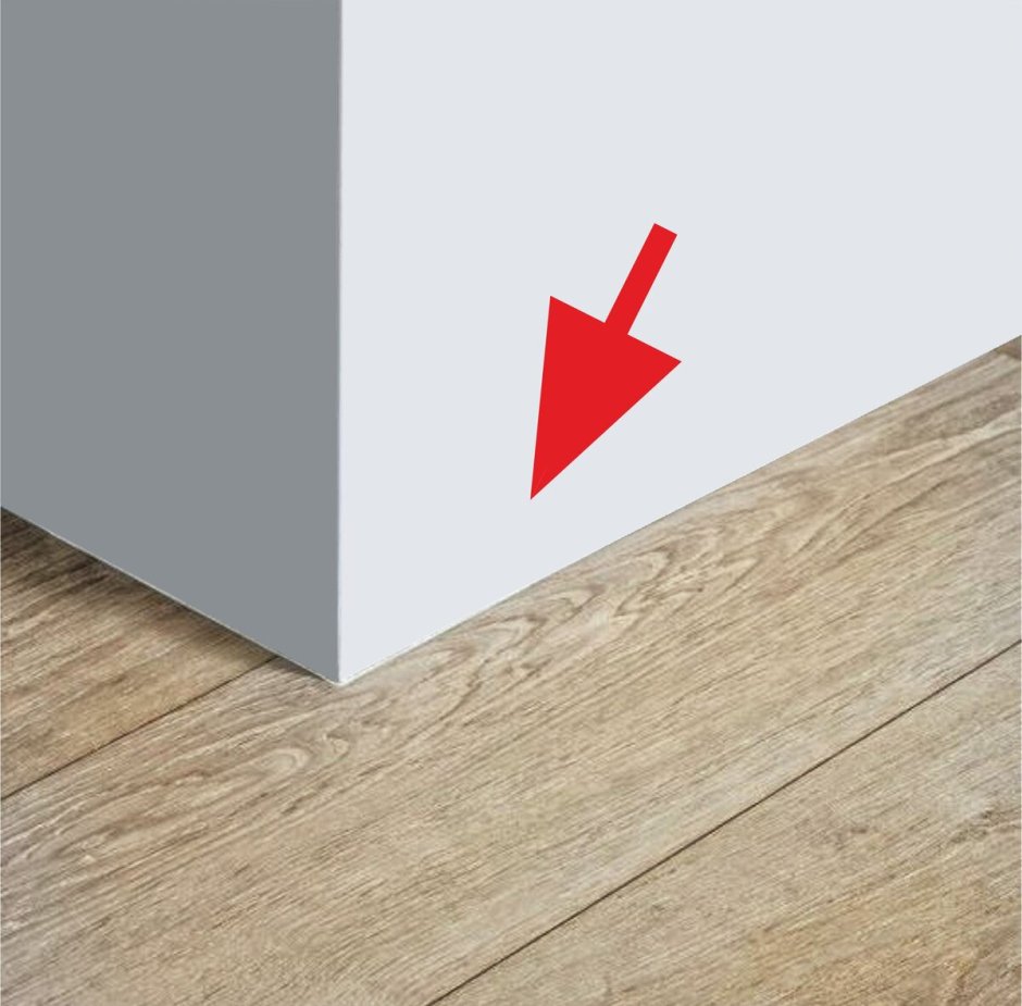 Пол без плинтуса