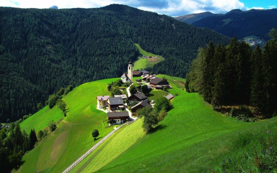 Деревня Вернамьеж, Швейцария
