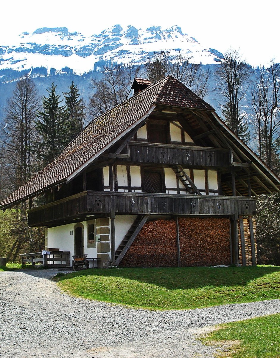 Шале в Альпах Швейцария