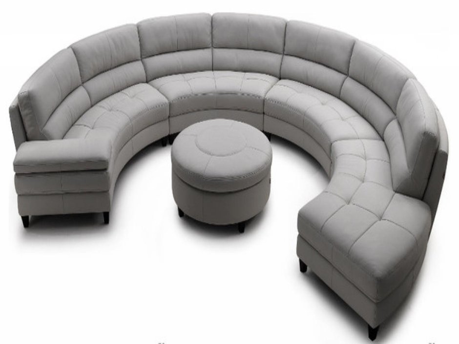 Quadrifoglio Group Astro Twist Sectional Curved Fabric Sofa.