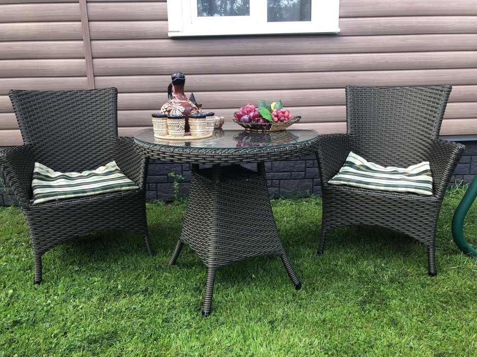 Комплект садовой мебели из полиротанга