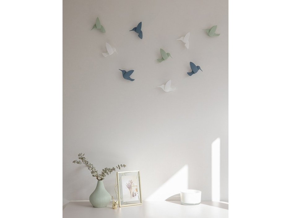 Декор для стен Hummingbird 9 элементов белый