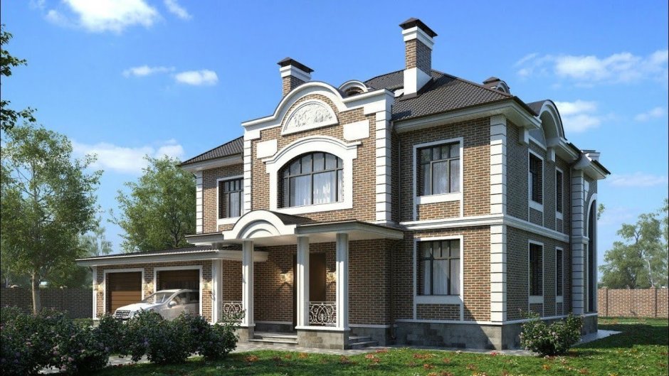 Проект классического дома из кирпича