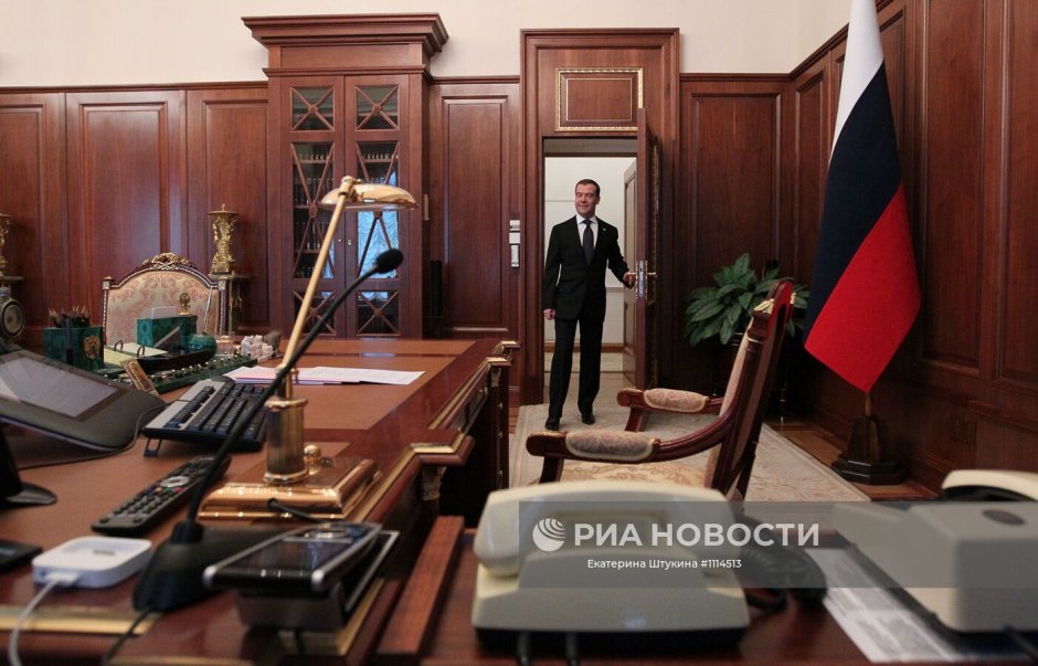 Кабинет президента России Медведев