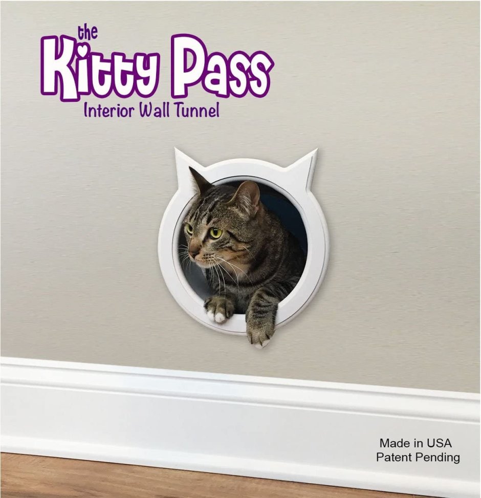 Дверца для кошек в дверь туалета
