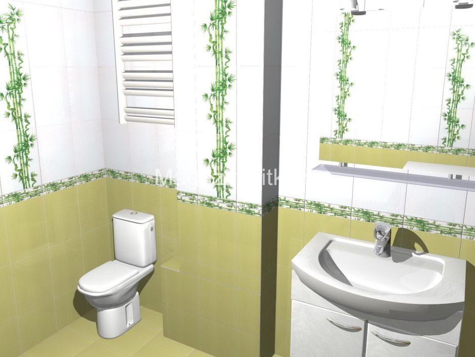 Плитка Cersanit Jungle зеленый 25х35
