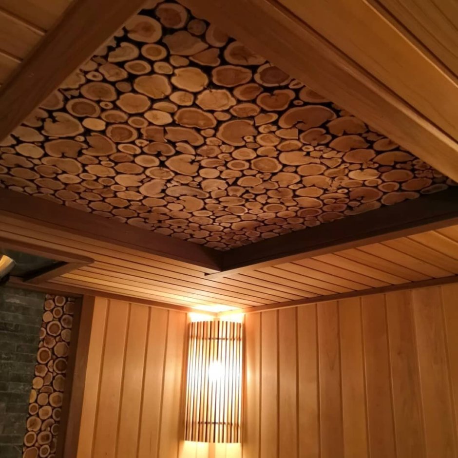 Декоративные потолки из дерева