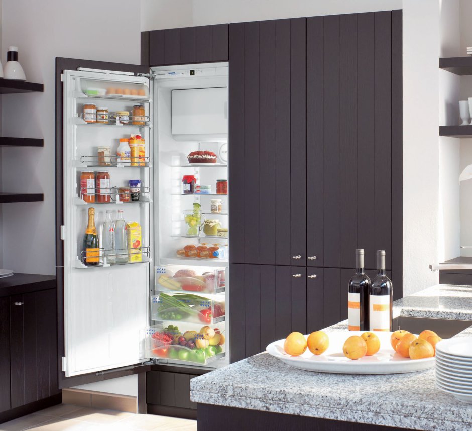 Встраиваемый холодильник в кухонный гарнитур