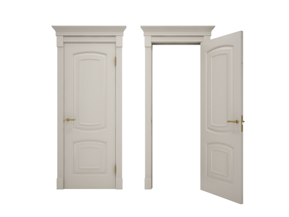 Дверь межкомнатная Палермо-2,с капителями и карнизом