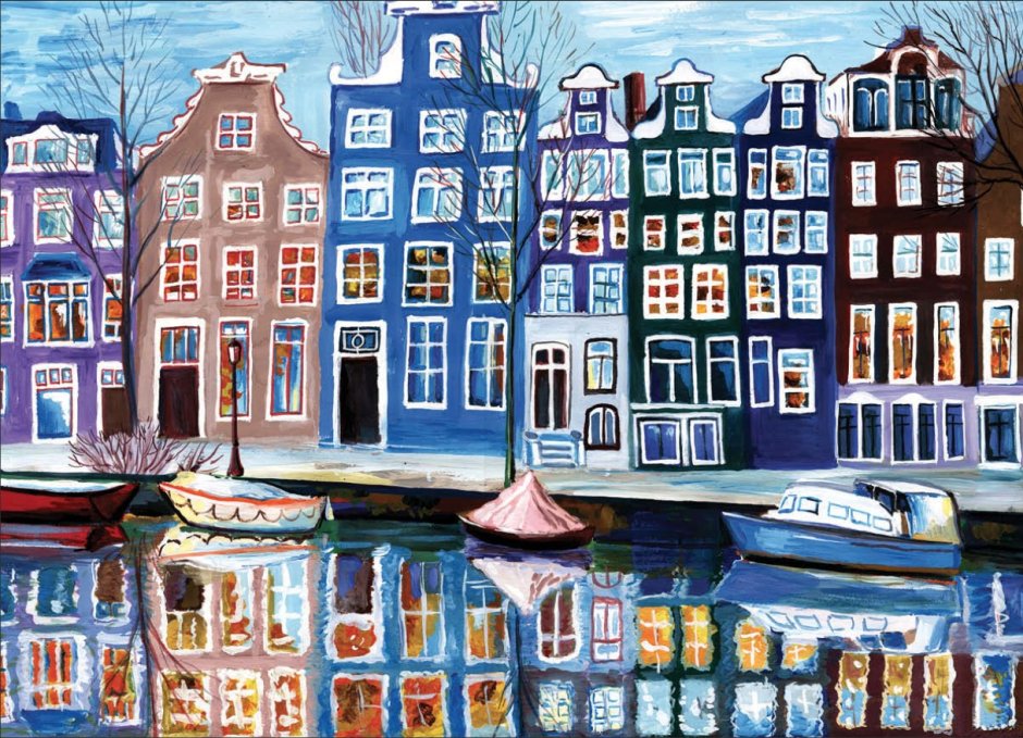 Голландские домики картина