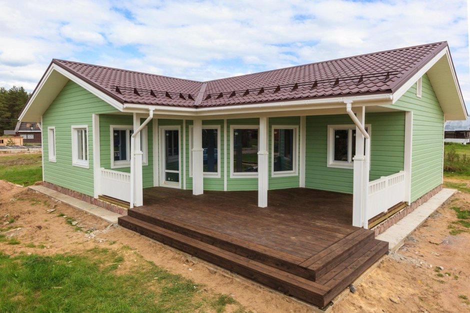 Каркасно щитовой дом одноэтажный