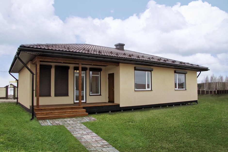 Дом 80 м2 одноэтажный каркасный дом