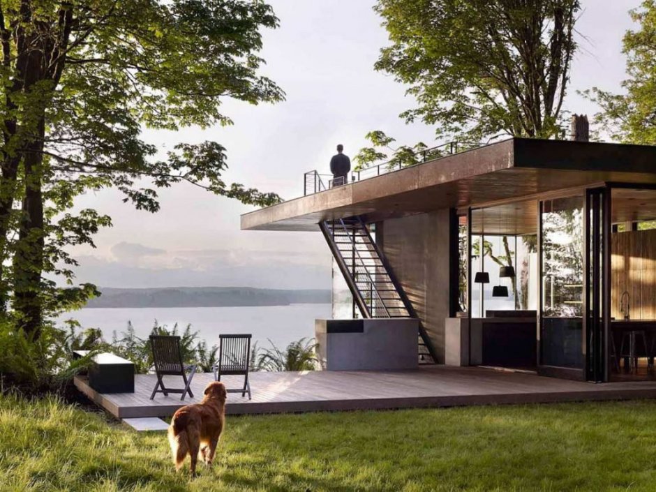 Barn House с плоской крыши