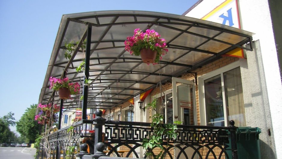 Летняя веранда из поликарбоната