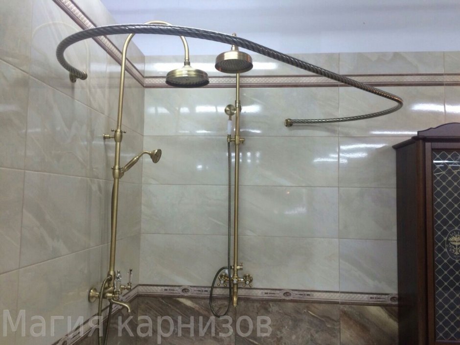 Карнизы для ванной разнобокой 1400750350