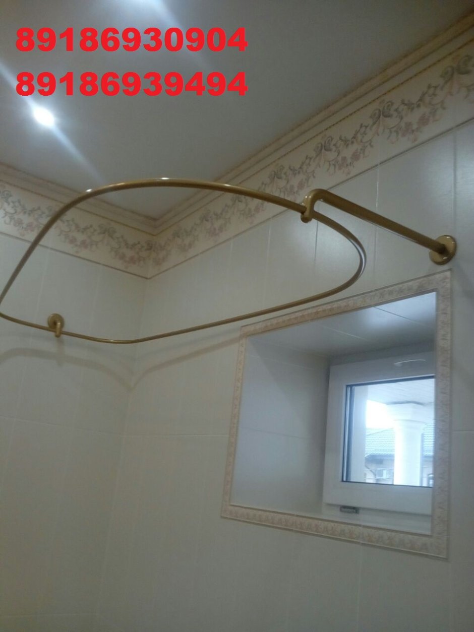 Карниз для овальной ванны