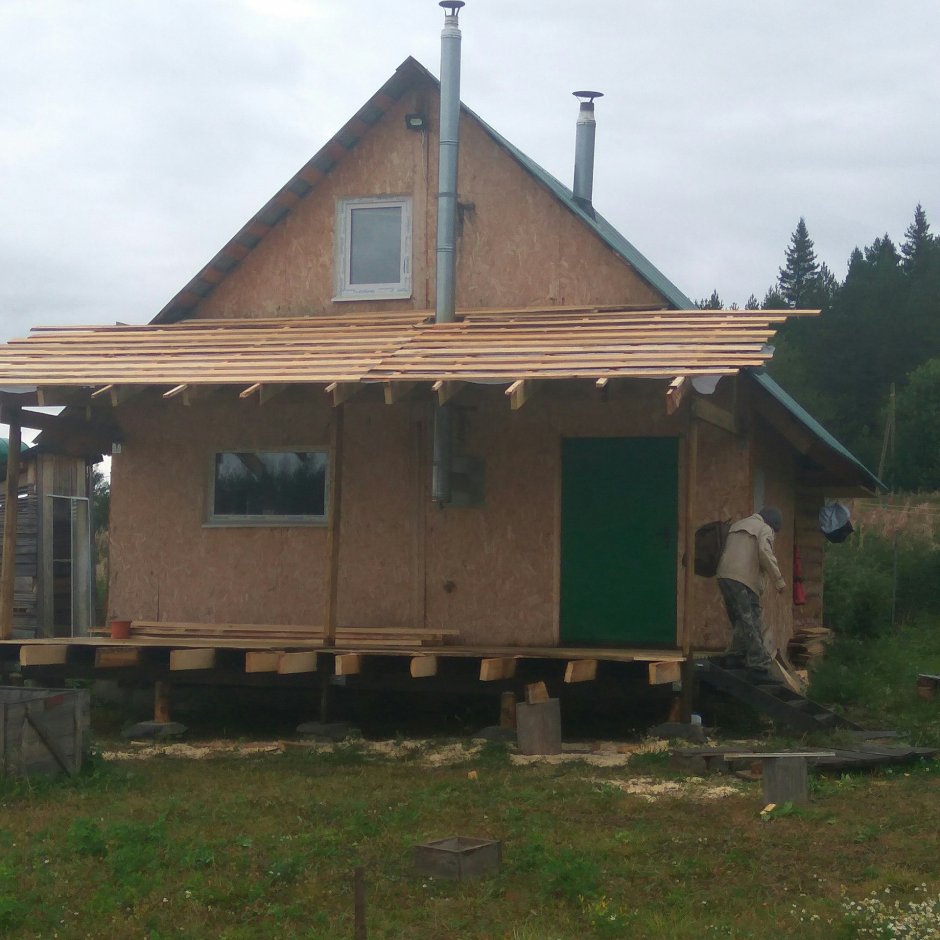 Дом с банной пристройкой
