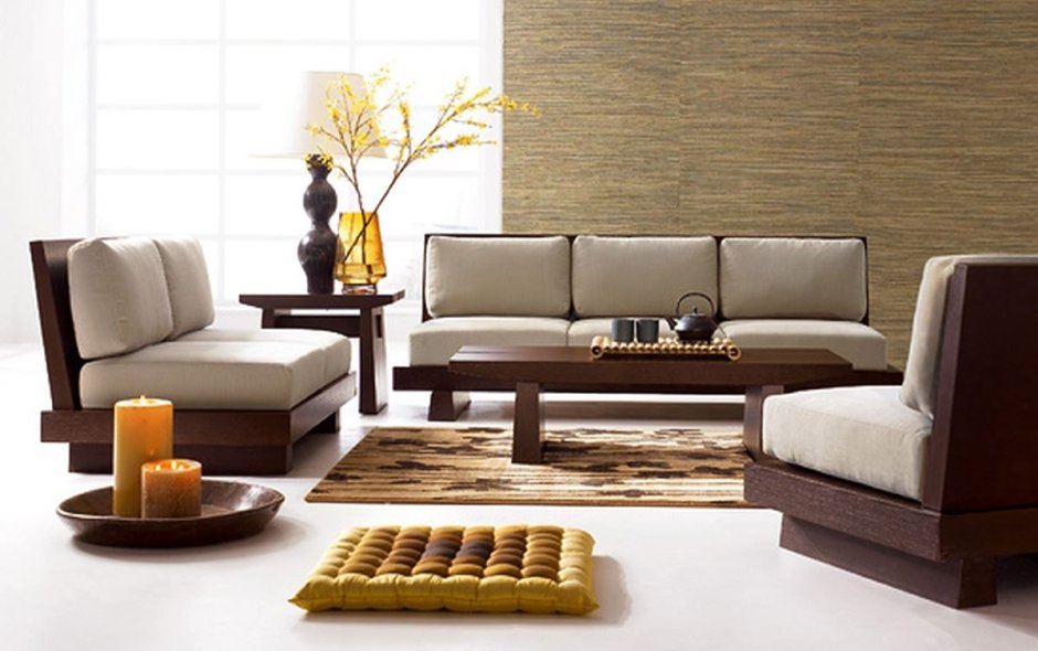 Современные диваны в японском стиле