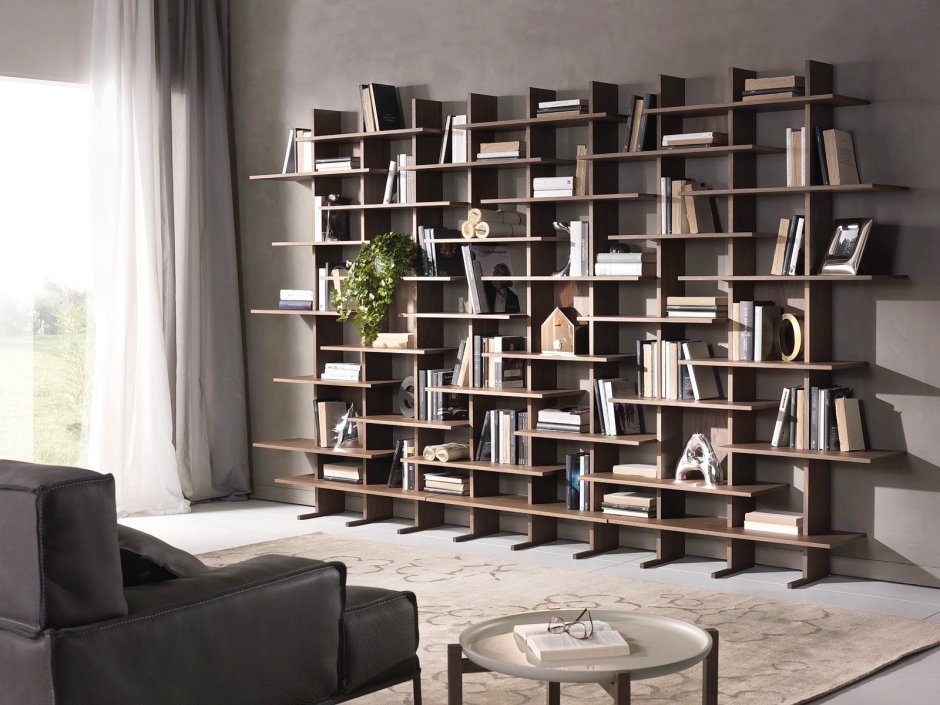 Дизайнерские книжные полки