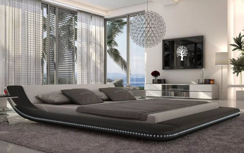 Кровать Кинг сайз Хай тек