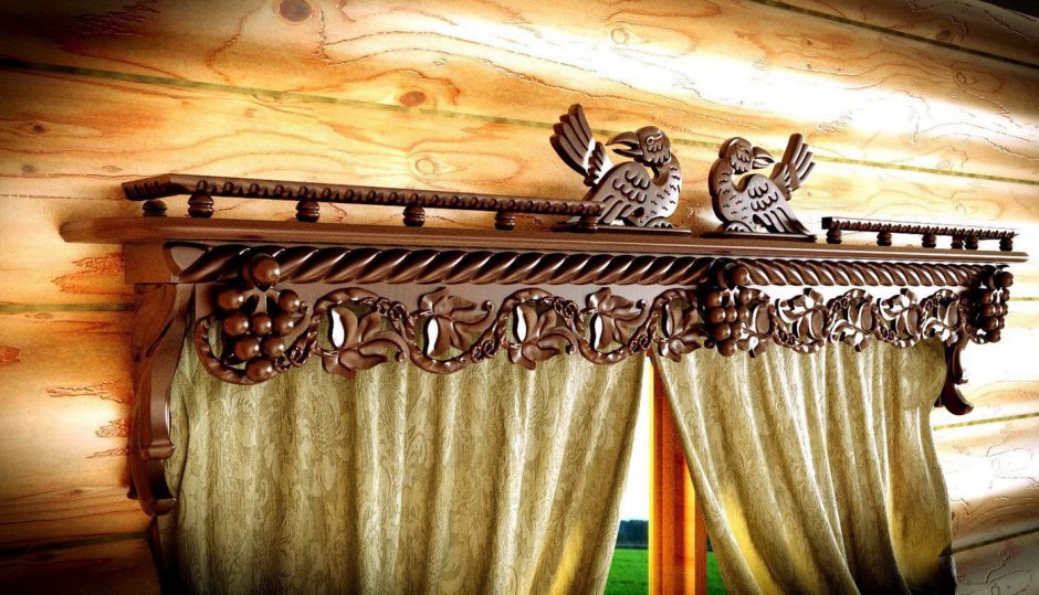 Резные карнизы для штор