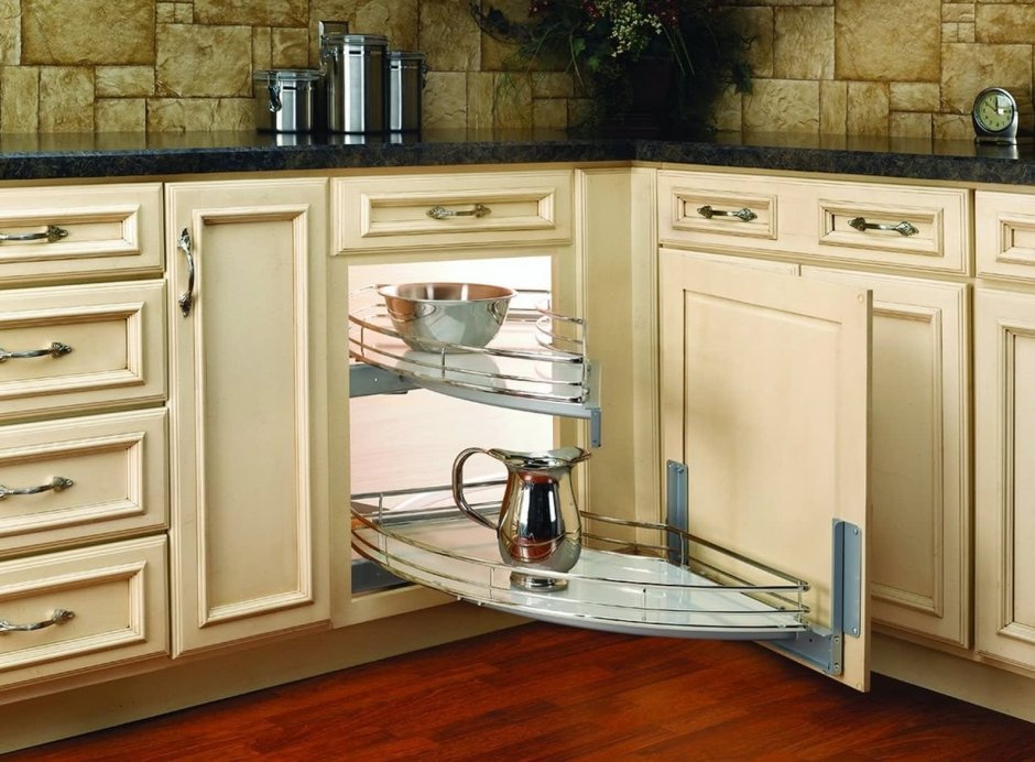 Угловой кухонный шкаф дизайн