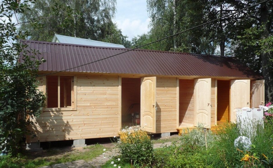 Баня сарай курятник под одной крышей