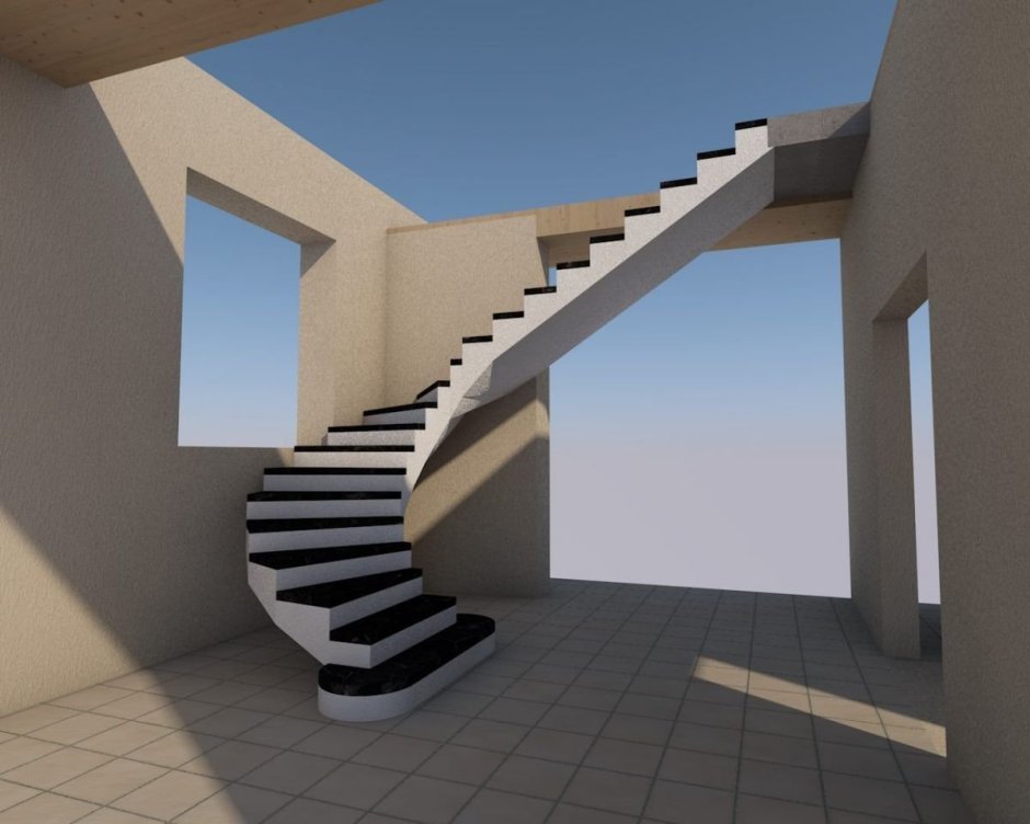 Sketchup лестница